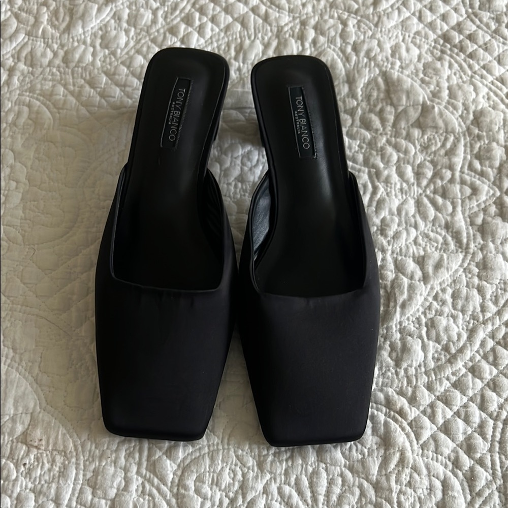 Tony Bianco Harriet Satin Mules